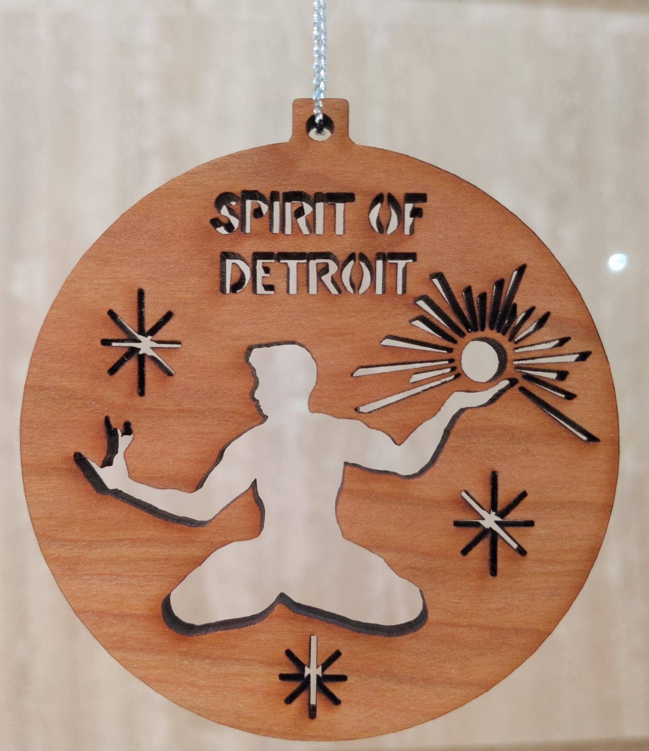 (image for) 1182-03 Spirit of Detroit Wood Ornament